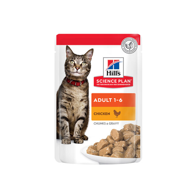 Hill's Wet Food with Chicken in Gravy for Adult Cats (1-6 Years) 12 x 85g