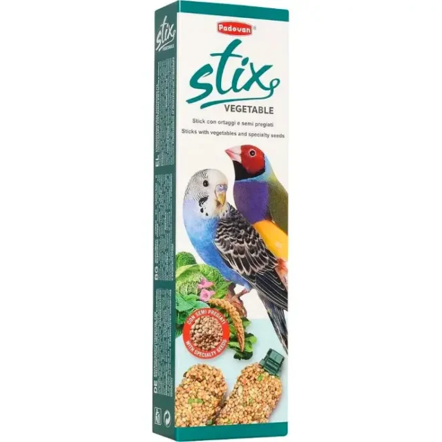 Padovan Stix Food Sticks with Vegetable Seeds for Budgies 80g